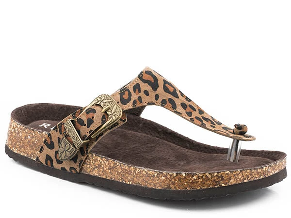 'Roper' Women's Helena Sandal - Leopard 3 'Roper' Women's Helena Sandal - Leopard