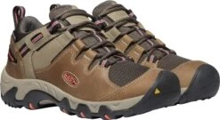 'Keen Outdoor' Women's Steens WP Leather Low Hiker - Timberwolf / Coral -Athletic Shoes Sales 1022336 PLA large 1024x1024@2x