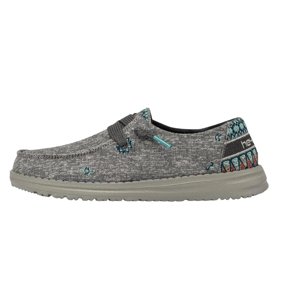 'Hey Dude' Women's Wendy Flora - Tulip Grey 3 'Hey Dude' Women's Wendy Flora - Tulip Grey