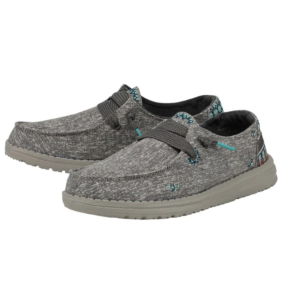 'Hey Dude' Women's Wendy Flora - Tulip Grey 8 'Hey Dude' Women's Wendy Flora - Tulip Grey - Image 6