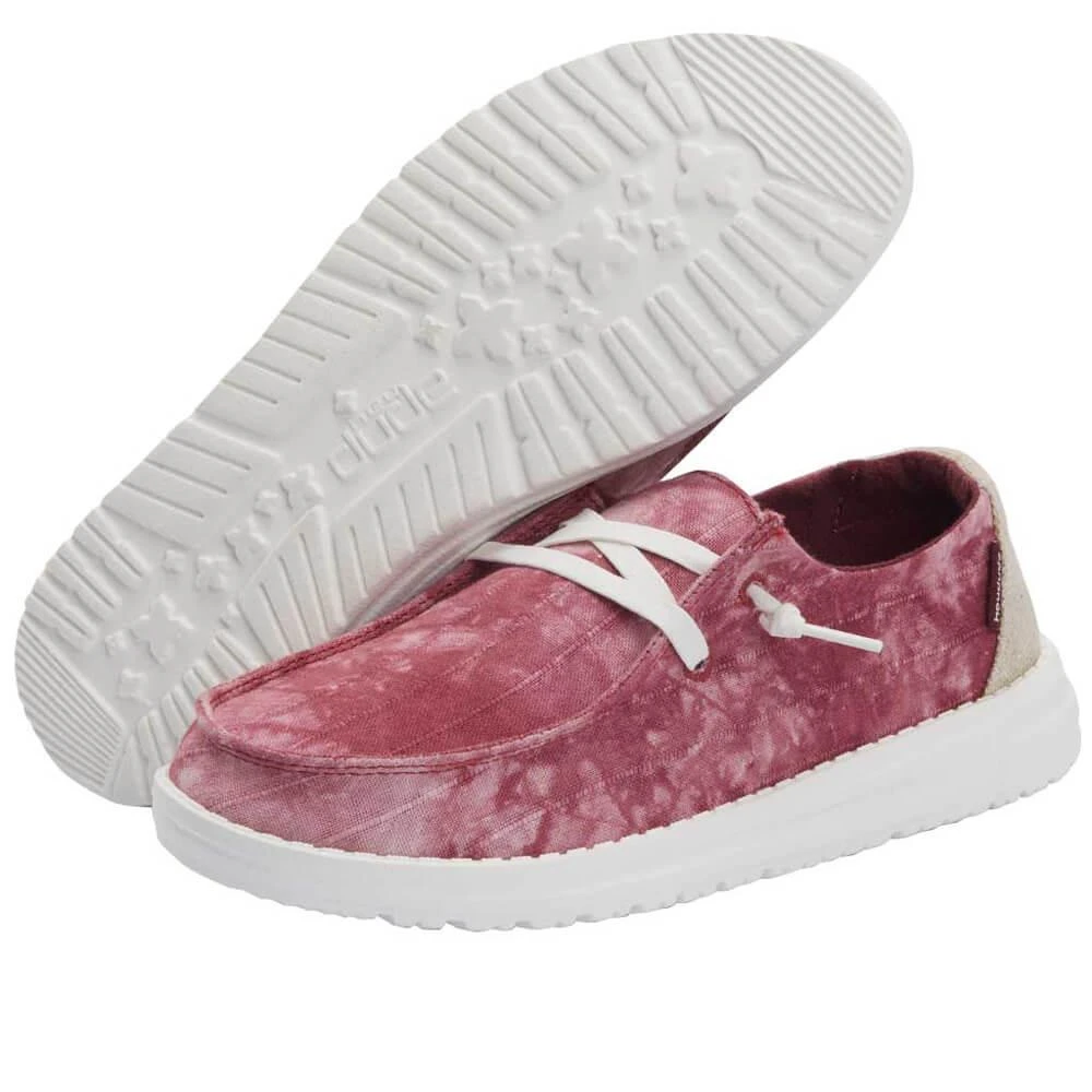 'Hey Dude' Women's Wendy Tie Dye - Red 4 'Hey Dude' Women's Wendy Tie Dye - Red - Image 2