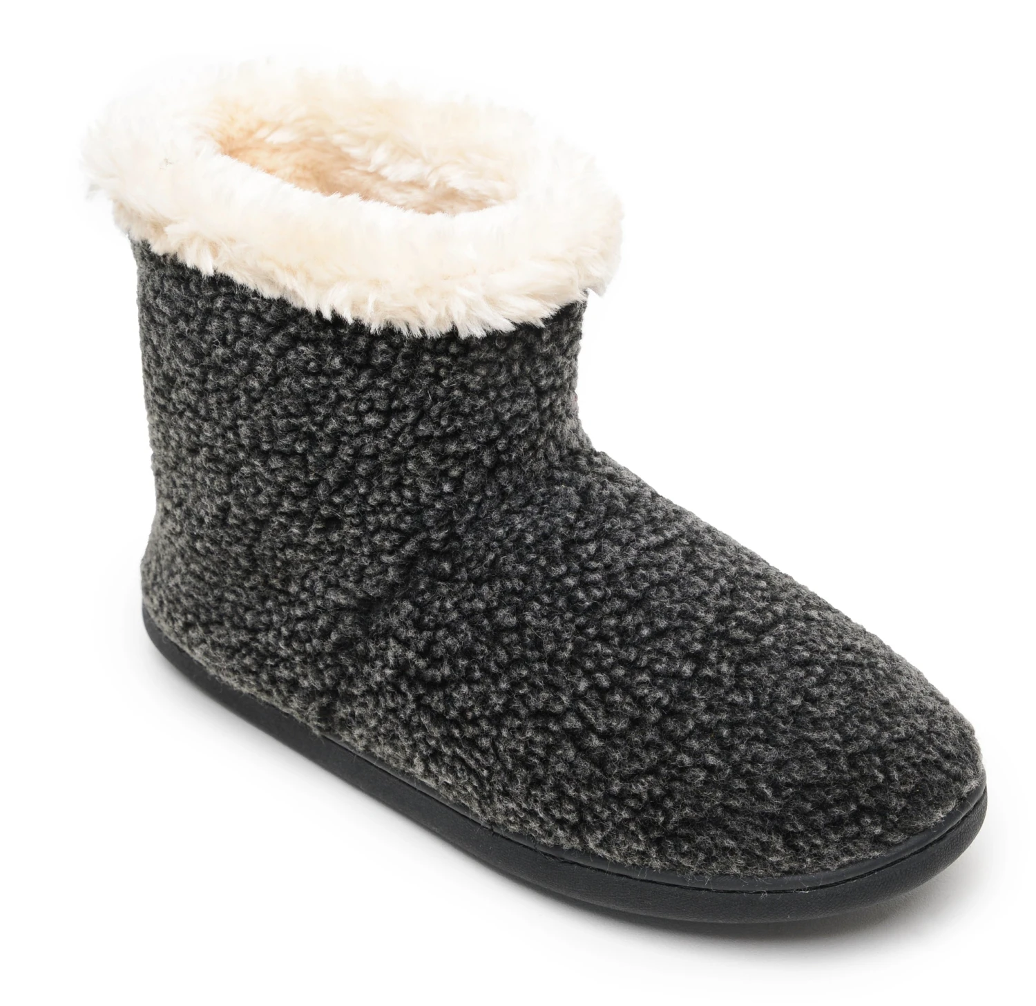 'Minnetonka' Women's Betty Slipper - Charcoal 3 'Minnetonka' Women's Betty Slipper - Charcoal