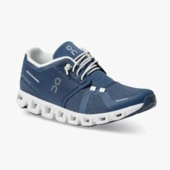 'On Running' Women's Cloud 5 - Denim / White -Athletic Shoes Sales 59.98901 cloud 5 ss22 denim white w g6 1024x1024@2x