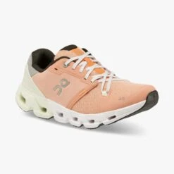 'On Running' Women's Cloudflyer 4 - Peach / Aloe -Athletic Shoes Sales 71.98669 cloudflyer 4 fw22 peach aloe w g6 1024x1024@2x