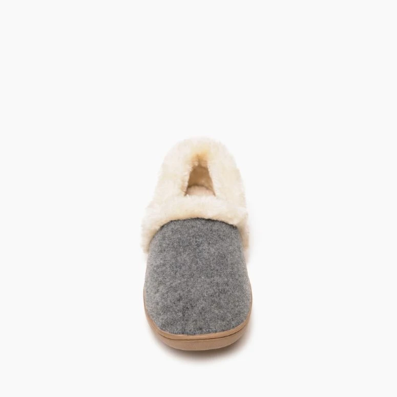 'Minnetonka' Women's Dina Slipper - Grey 4 'Minnetonka' Women's Dina Slipper - Grey - Image 2